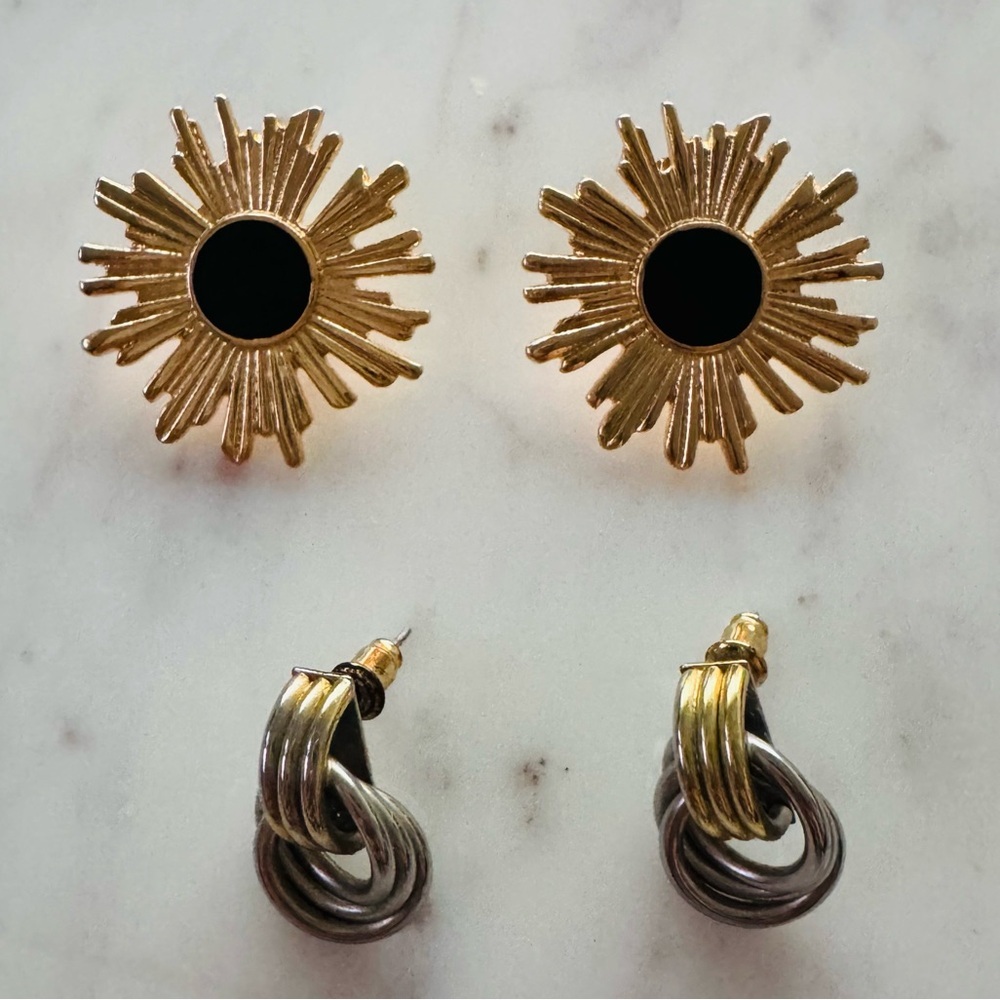 Modern Statement Earring Bundle (Two Pairs) - image 1